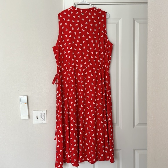 Pretty Red Dress 2X EUC - Picture 5 of 5